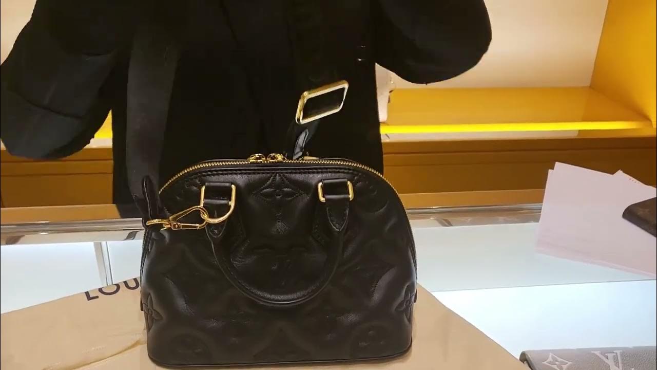 Louis Vuitton Alma BB Bubblegram Leather Satchel Bag