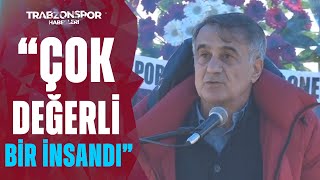 Şenol Güneş Ahmet Suat Özyazıcının Cenaze Töreninde Konuştu