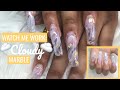 Watch Me Work | Cloudy Marble Nails | Gold Foil | Smokey Marble Nails | Clarissa Ama
