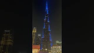 Dubai &amp; Burj Khalifa showed Pakistani Flag 🇵🇰 #dubai #dubaivlog #burjkhalifa #pakistan #4k #tamil