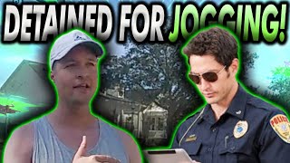 Deputy DETAINS Jogger on Public Sidewalk Who Reveals to be a First Amendment Activist!