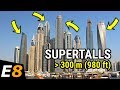 10 Cities with Most SUPERTALL Skyscrapers (more than 300m or 984ft)