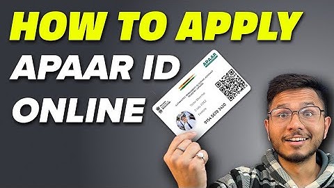 How To Apply For APAAR ID Card Online? APAAR ID For Students 2025