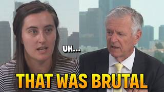 Socialist leader SQUIRMS on LIVE TV when forced to address DSA's push to abolish prisons, police