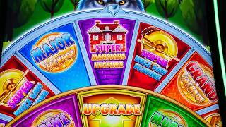 SUPER MANSIONS FEATURE on Huff N' Even More Puff Big Money Edition #slot #casino #jackpot #huffnpuff