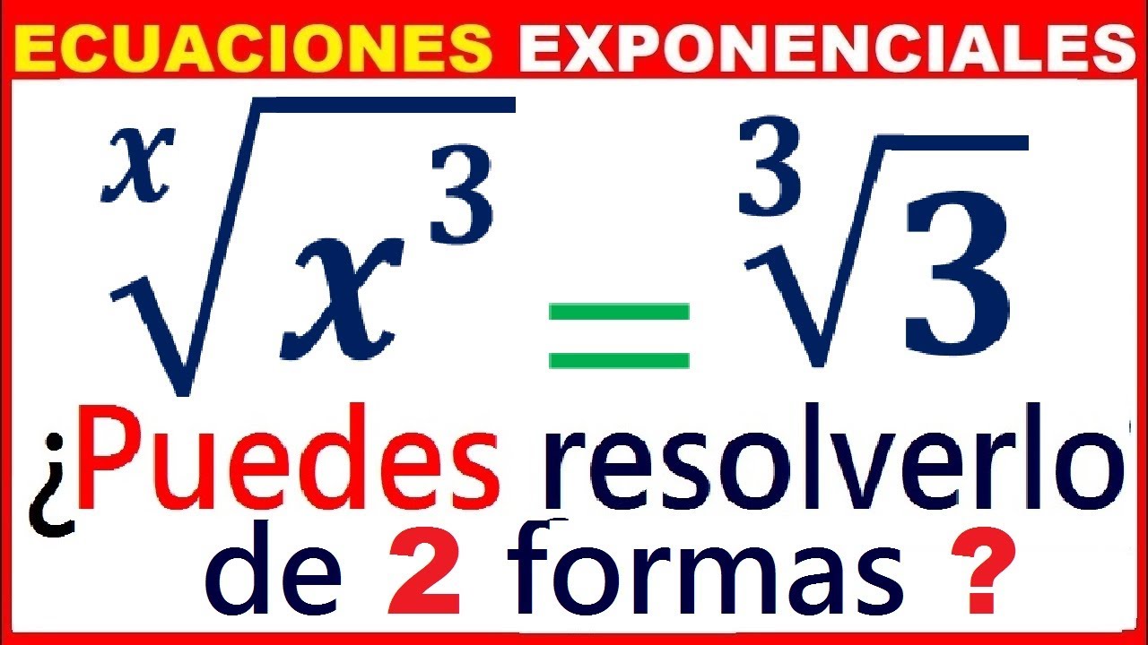 Ecuación TRASCENDENTE 👉2 formas de DESARROLLO ✔ Función W de Lambert