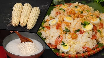 🔴 Tổng Hợp 5 Món Ngon Dễ Làm Tại Nhà: Xôi Bắp, Cơm Gà Trộn, Miến Hấp... | Bếp Nhà Giang