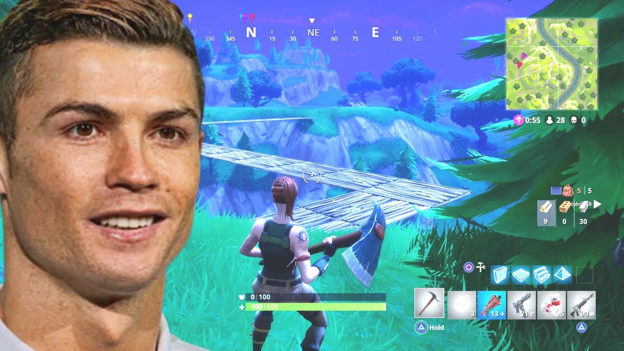 cristiano ronaldo plays fortnite - cristiano ronaldo fortnite