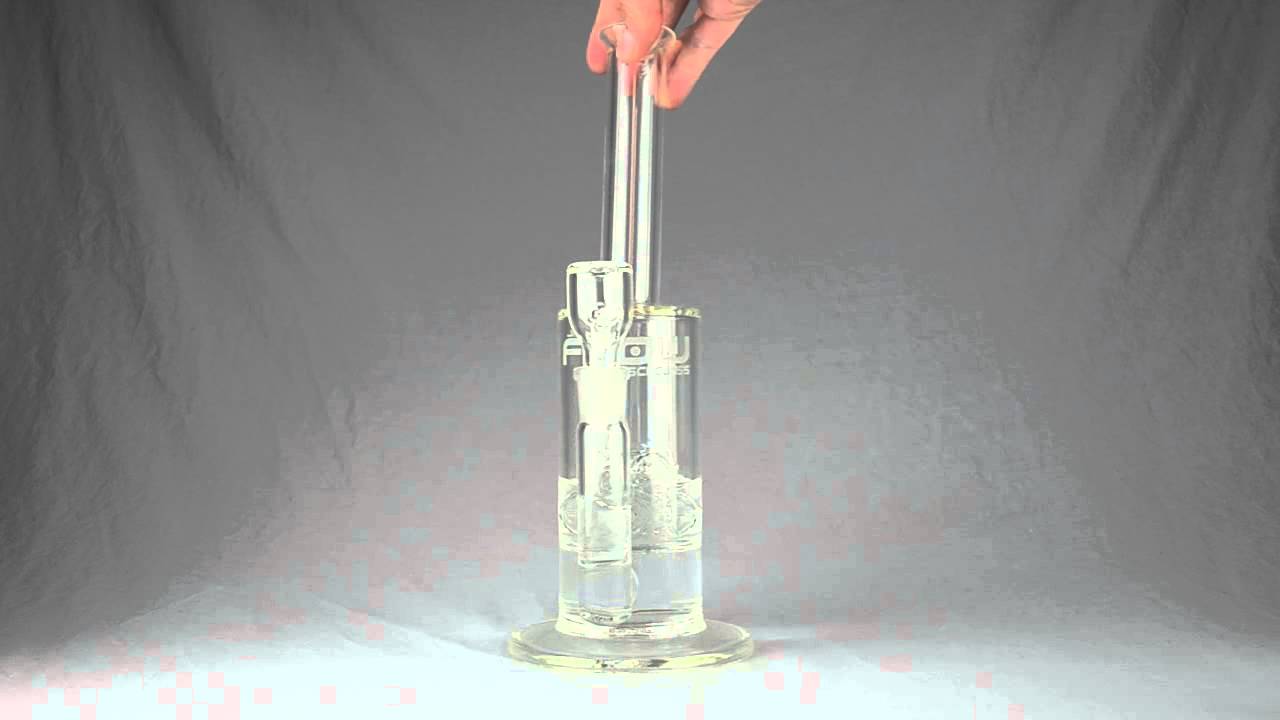 JM FLOW - "Double Cross" Perc w/ 18mm Female Joint & Slide - 75mm