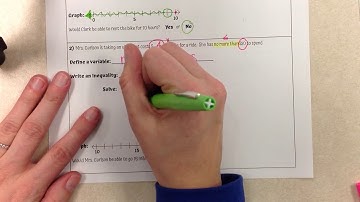 CCSS6 - Unit 5 (part 3) - Lesson 4 - Inequality Word Problems