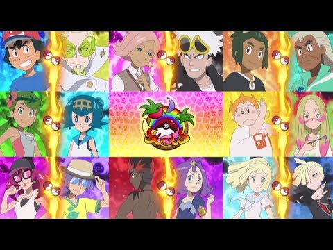 ALL Alola League Battles (Pokémon Sun/Moon) - Anime Inspired 