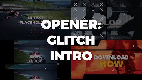Glitch Intro Premiere Pro Templates