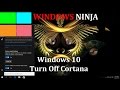 Windows 10 - Turn Off Cortana