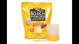 HARRIS Boric Acid Roach and Silverfish Killer Powder 32oz - Overview