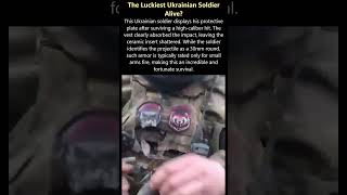 Did This Ukrainian Soldier Really Stop a 30mm Round? 🛡️ #war