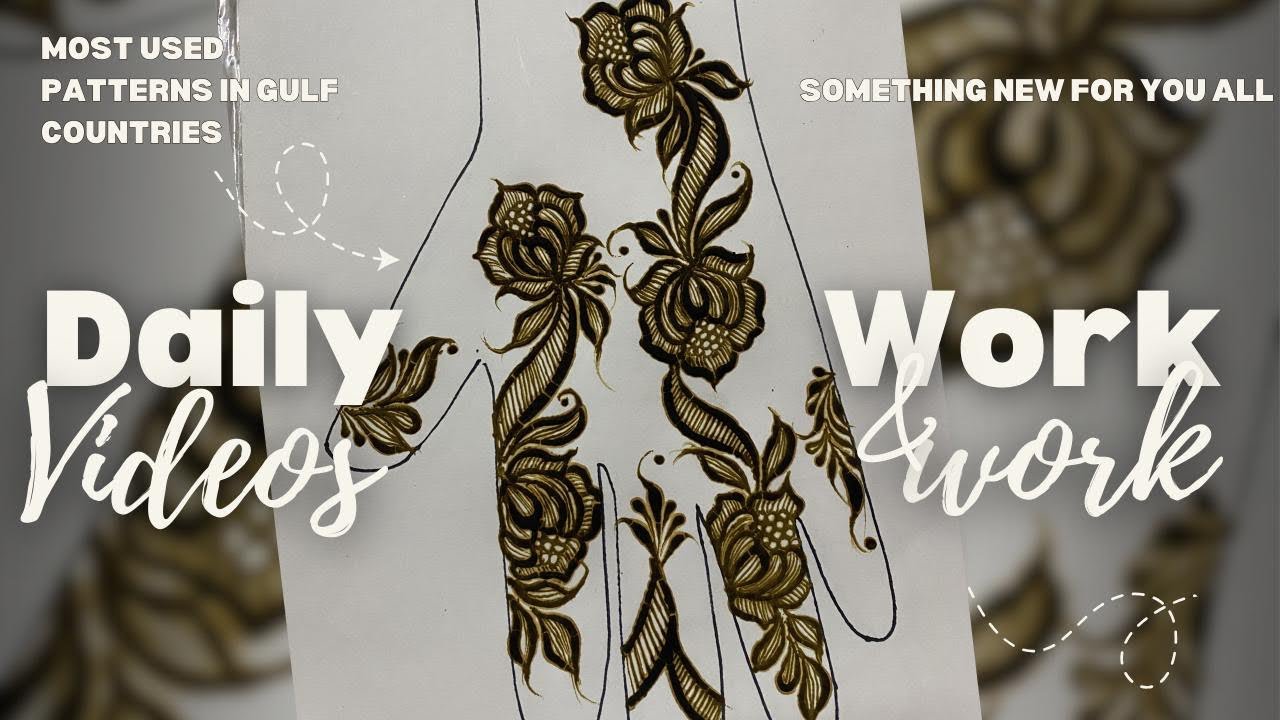 Dubai/Gulf Mehendi design tutorial | dubai design | mehendi  design tutorial’s | trending design