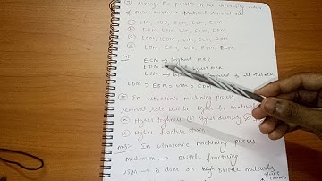 Non traditional machining process | Problem 9 | GATE MECHANICAL PRODUCTION