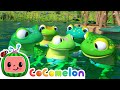 Five Little Speckled Frogs! | CoComelon Furry Friends | Animals for Kids