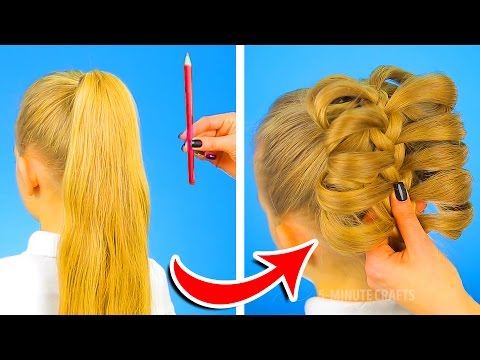 12 CUTE HAIRSTYLES TO BE READY IN ONE MINUTE