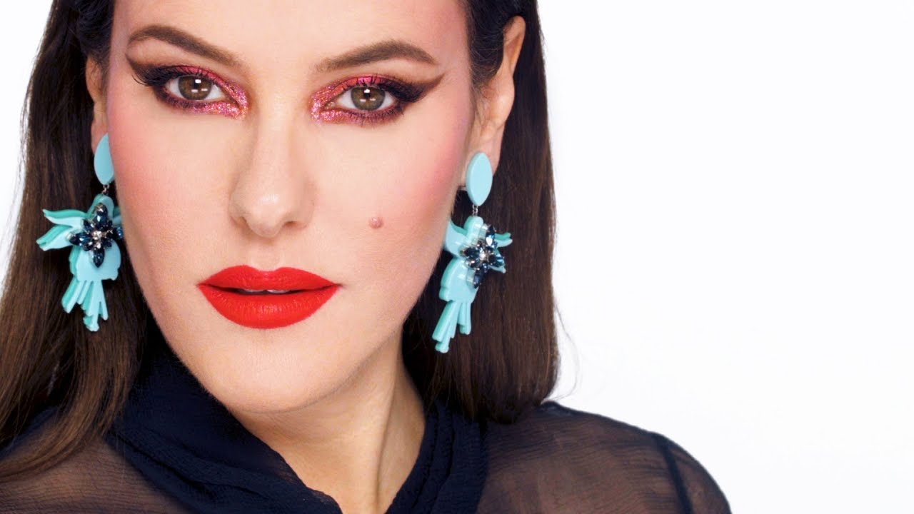 HOT PINK GLAM MAKEUP TUTORIAL Late 70s Inspired YouTube
