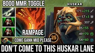 Classic mid huskar super pro rampage delete leshrac & everyone who
enter his lane by 8000 mmr dota 2