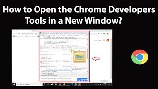 how to open the chrome developers tools in a new window?