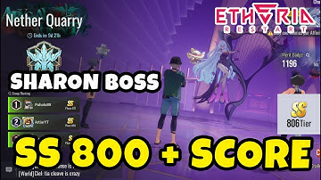 How to Reach SS 800+ in Nether Quarry — Sharon Boss Full Guide | Etheria Restart