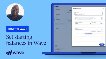 How to set starting balances in Wave | How To Wave