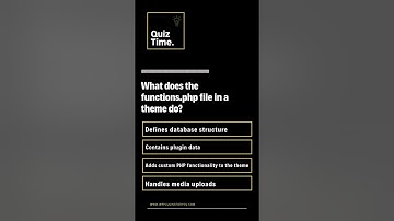 WordPress: What does the functions.php file in a theme do?