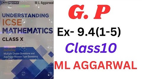 ICSE Class 10 | Arithmetic Progression Explained | ML Aggarwal | Understanding Mathematics" Ex- 9.4.