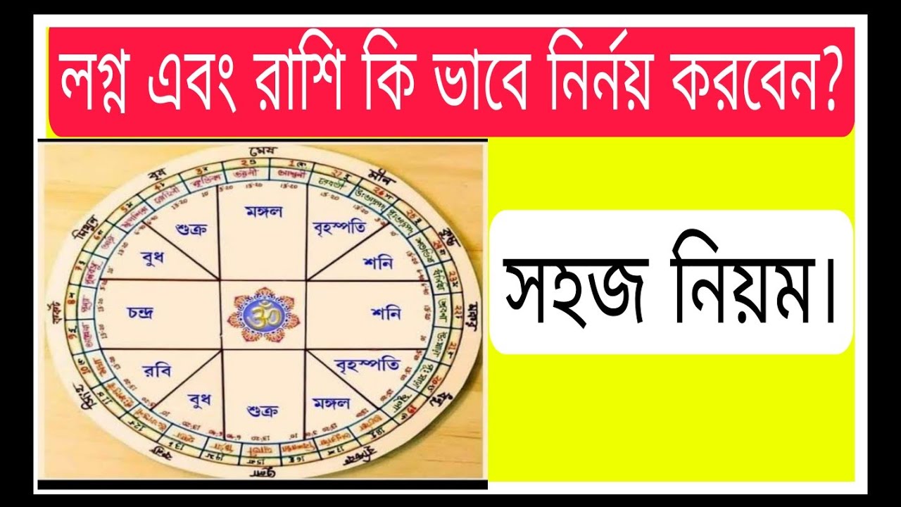 লগ্ন এবং রাশি কিভাবে নির্ণয় করবেন? How to determine Lagna and Rashi ...