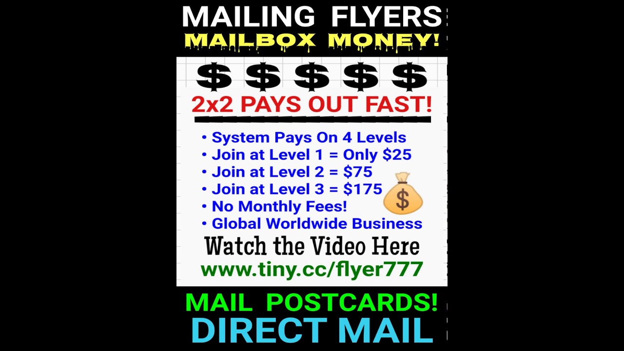 MAKE MONEY MAILING FLYERS MAKING MONEY MAILING POSTCARDS STUFFING