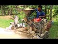 Traditional Auto Rice Milling Machine - Homemade Rice Processing Tool