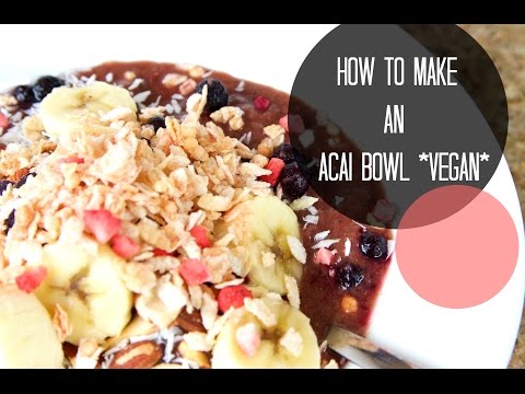 ♡healthy-breakfast-ideas♡-acai-bowl-with-granola-(vegan)