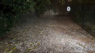 Video shows hailstorm in northeast Modesto