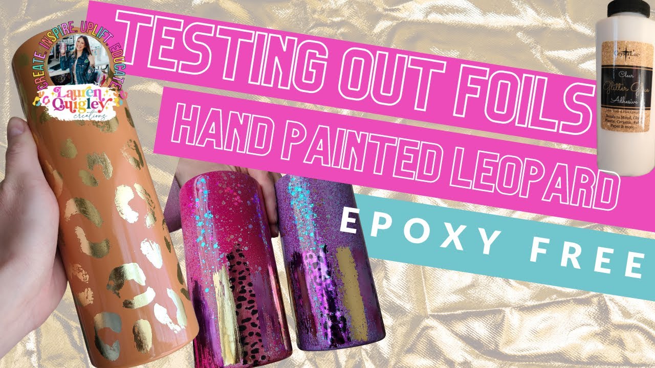 Foil Tumblers with Crystalac's Glitter Glue YouTube