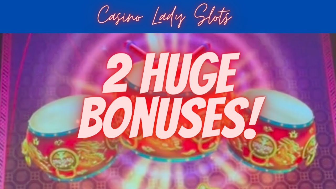 2 Huge Bonuses! Dancing Drums Prosperity Video Slots! YouTube