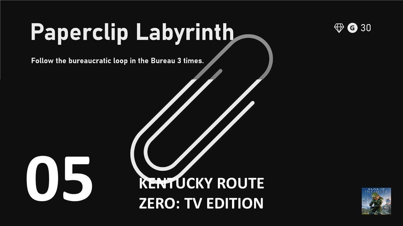 Kentucky Route Zero: TV Edition Paperclip Labyrinth Achievement - YouTube