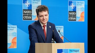 Declarații de presă susținute de Președintele României după participarea la Summitul NATO de la Haga