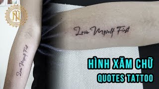 Quotes Tattoo For Girl - Hình Xăm Chữ Cá Tính - Ngoc Thong Tattoo