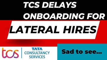 TCS delays onboarding | Joining postponed to October #tcs