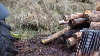 Home made kindling machine fine tuning