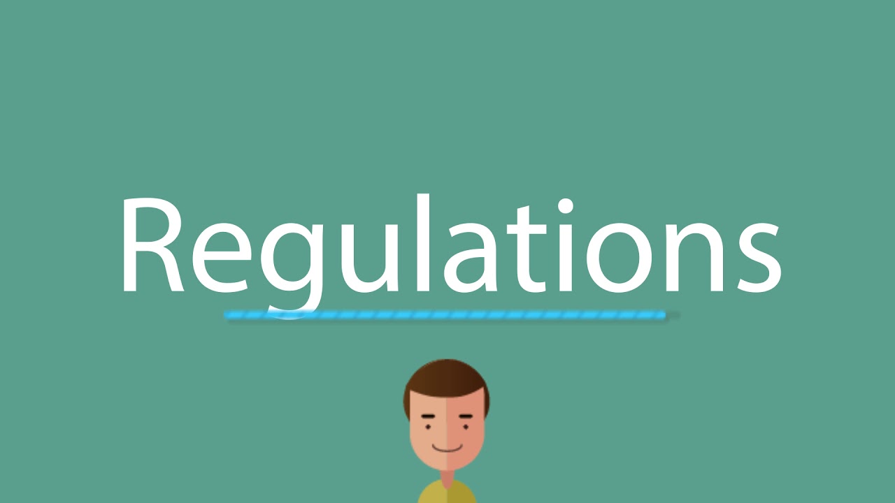 Regulations pronunciation - YouTube