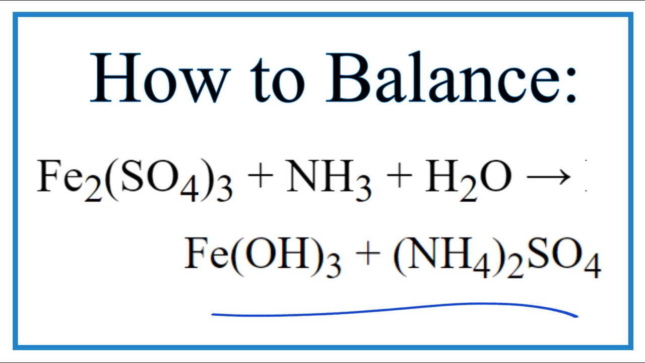 Nh4no3 fe oh 2