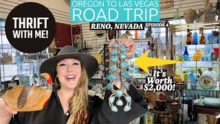 MY BEST ROAD TRIP THRIFT FINDS! Reno, Nevada | I Found A Whole Shelf Full Of Them! | Thrift With Me!