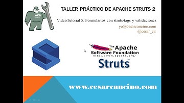 VideoTutorial 5 del Taller Práctico de Apache Struts 2. Formularios con struts-tags y validaciones