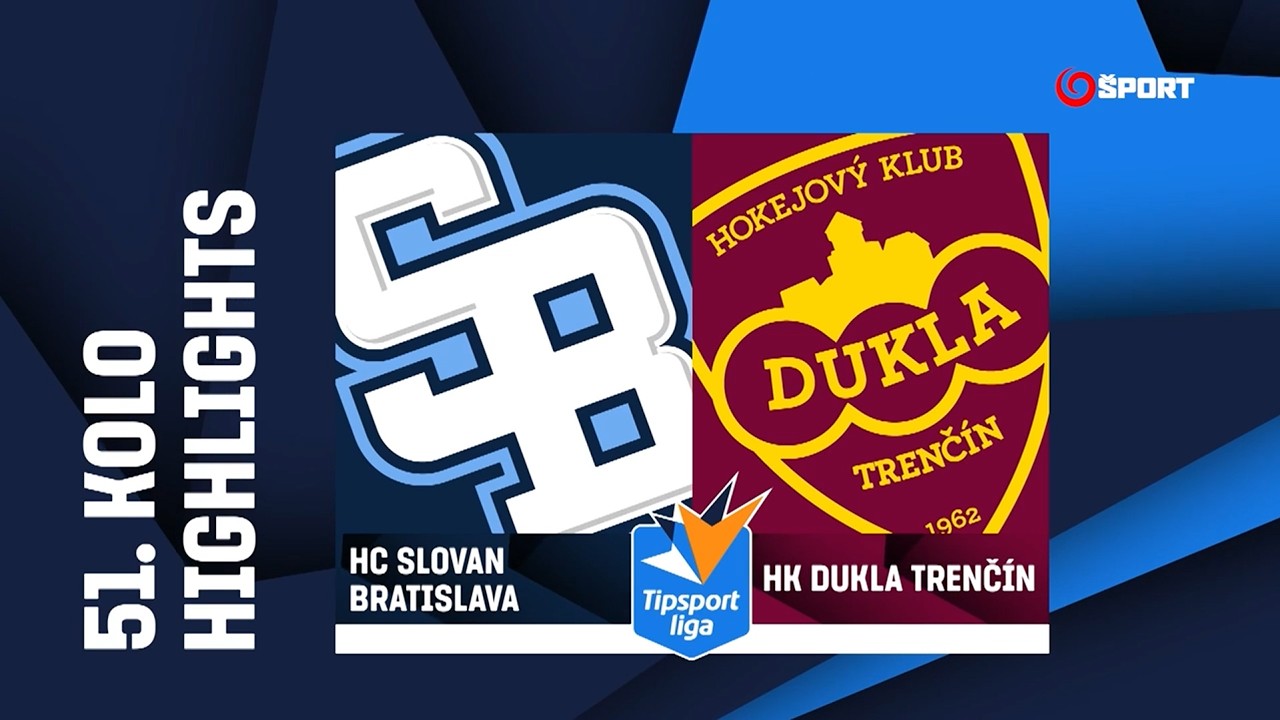 51. kolo: HC Slovan Bratislava - HK Dukla Trenčín 1:3 (0:2, 1:0, 0:1)