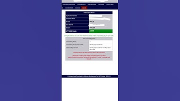 VITEEE result 2025 | Secured IT branch at VIT vellore under category 1 fee structure