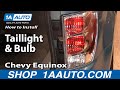 How To Replace Tail Light Housing 2005-09 Chevy Equinox