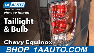 How To Replace Tail Light Housing 05-09 Chevy Equinox